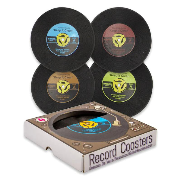 GAMAGO Silicone Coasters 4pk - Vinyl Record