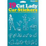 GAMAGO Cat Lady Car Stickers