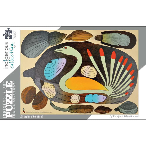 Indigenous Collection Puzzle 1000pc Kenojuak Ashevak: Shoreline Sentinel