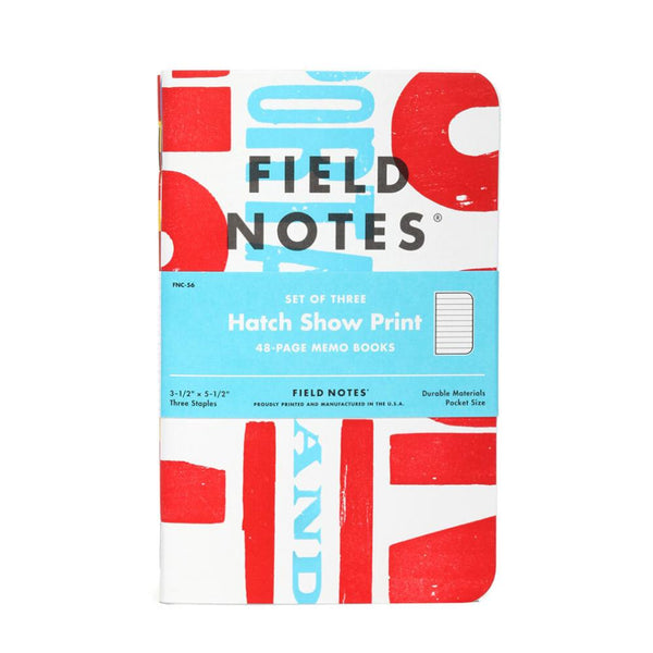 Field Notes Hatch Show Print Notebooks 3pk Ruled