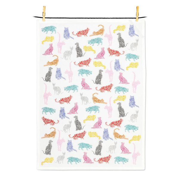 Abbott Cotton Tea Towel - Speckle Cats