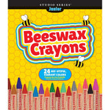 Peter Pauper Press Studio Jr. Beeswax Crayons 24pk