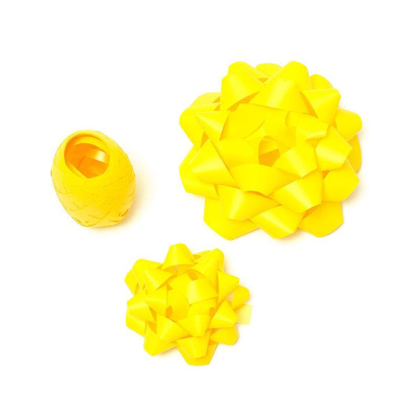 Legami Gift Bow & Ribbon Set - Yellow