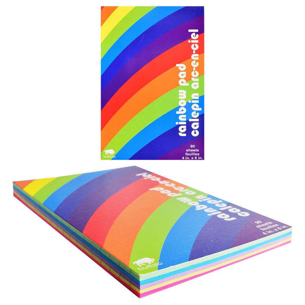 Buffalo Ruled Notepad - Rainbow – Midoco Art & Office Supplies