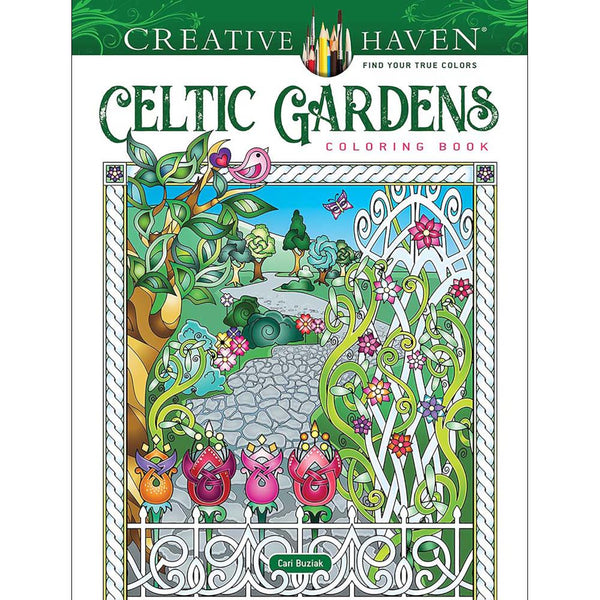 Creative Haven Colouring Book - Celtic Gardens
