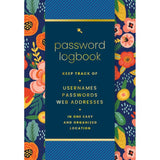 Rock Point Password Logbook, Hip Floral