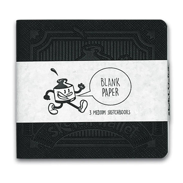 Inky's Medium Blank Paper Sketchbooks 3pk