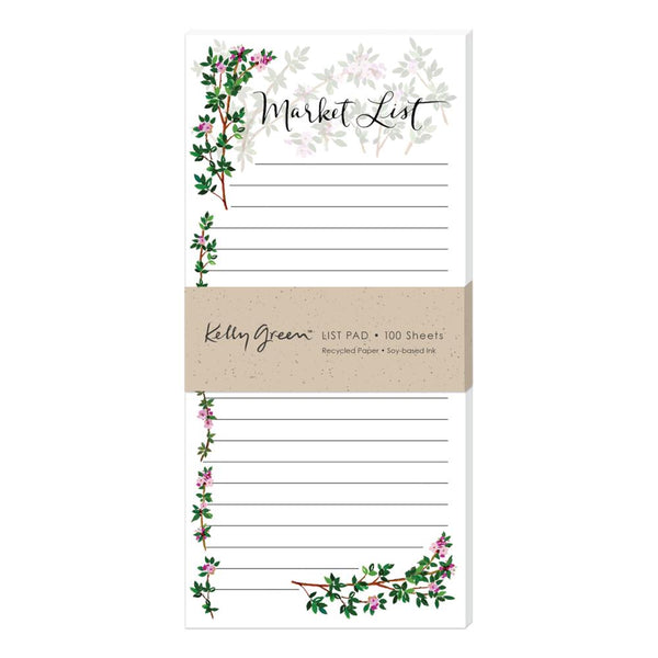 Punch Studio Magnetic List Pad - Thyme