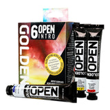 Golden OPEN Acrylics Intro 6pk + Thinner