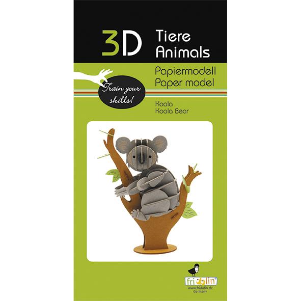 Fridolin 3D Paper Model - Koala