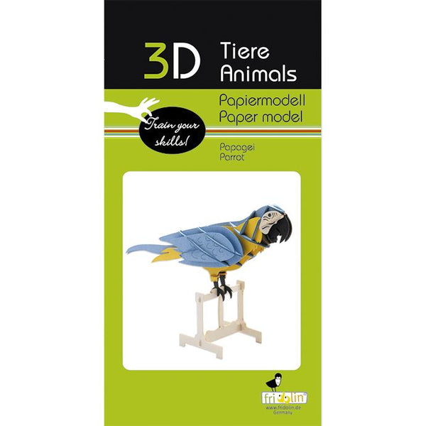 Fridolin 3D Paper Model - Parrot