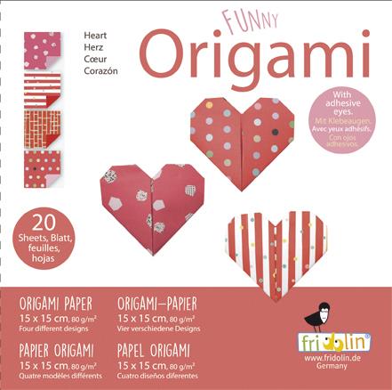 Fridolin Funny Origami Kit - Hearts