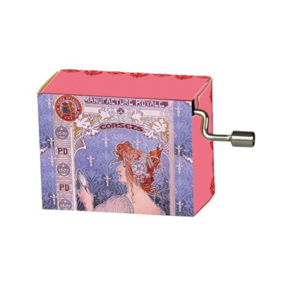 Fridolin Music Box - La ve en rose, Jugendstil Lilac