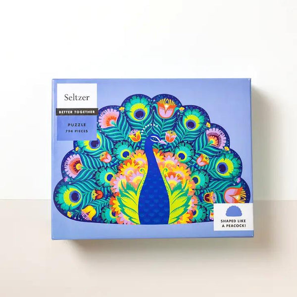 Seltzer Goods 794pc Shaped Puzzle - Peacock