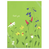 Great Arrow Thank You Notecards 8pk - Floral on Green