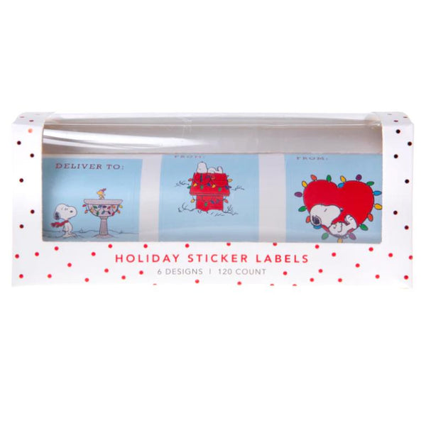 Graphique de France Holiday Gift Label Roll - Peanuts