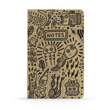 Denik Layflat Notebook, Lined - Seascape Outlines