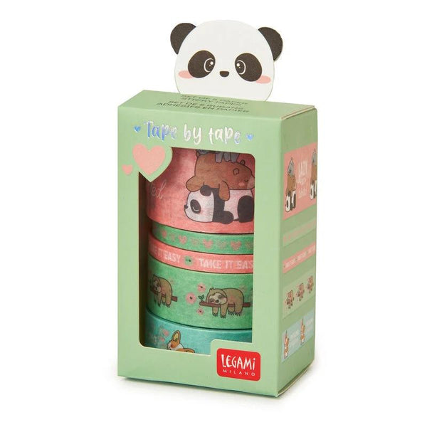 Legami Washi Tapes 5pk - Cute Animals