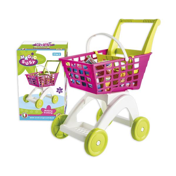 Androni Toys Rolley Trolley Mini Shopping Cart Playset