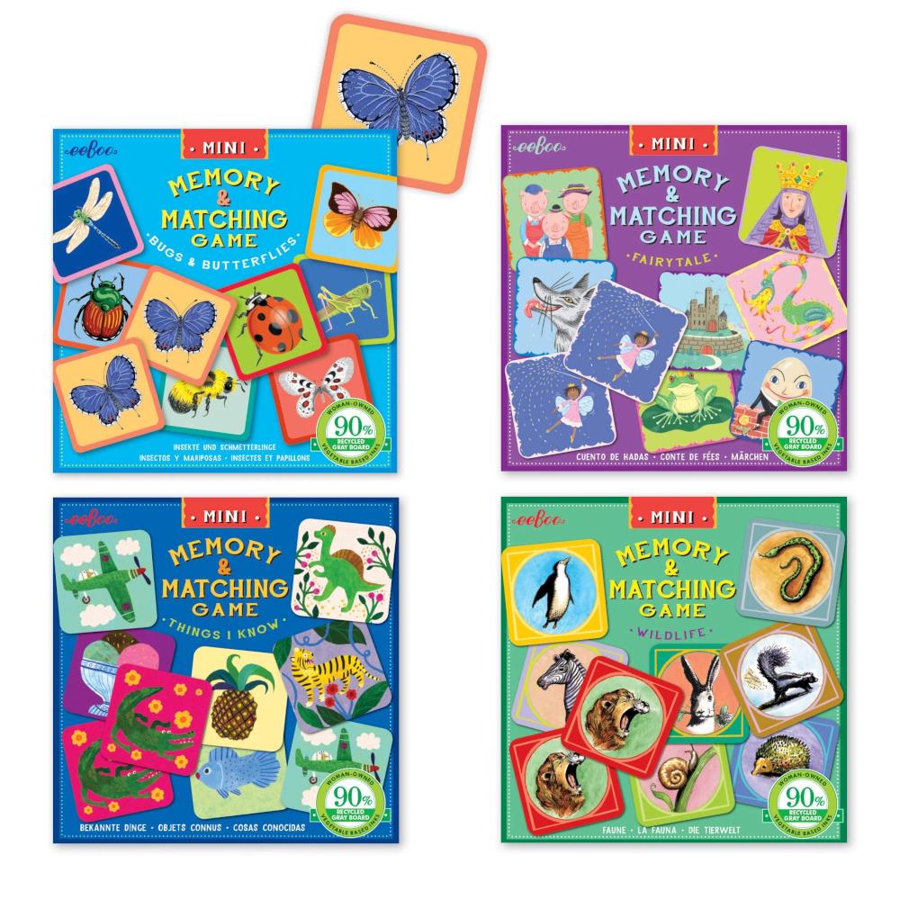 Eeboo Memory eeBoo Mini Matching & Memory Game, Assorted – Midoco Art & Office Supplies