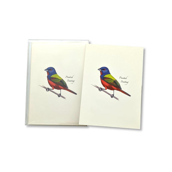 Earth Sky + Water Notecards 8pk - Painted Bunting