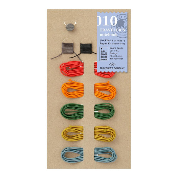 Traveler's Company Refill 009 Repair Kit Spare Colors, 5 Bands