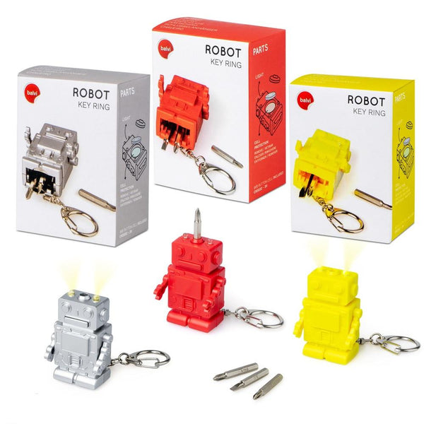 Balvi Robot Multifunction Keychain, Assorted