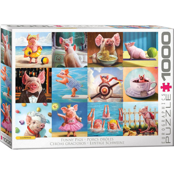 Eurographics 1000pc Puzzle - Funny Pigs