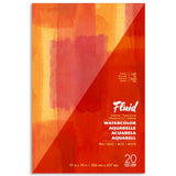 Fluid Cold Pressed Watercolour Pad 12"x18" 140lb