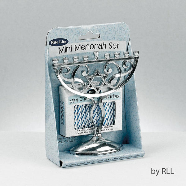 Rite Lite Mini Menorah & Candles Set