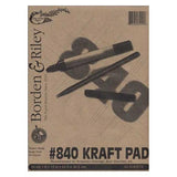 Borden & Riley #840 Kraft Paper Pad 9x12" 50 sheets