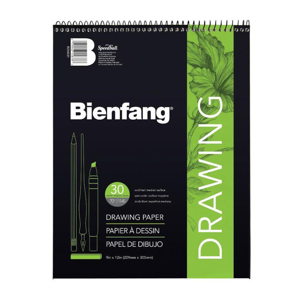 Bienfang Drawing Paper Pad Coilbound 9"x12"