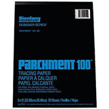 Bienfang Parchment 100 Tracing Paper Pad 9"x12"