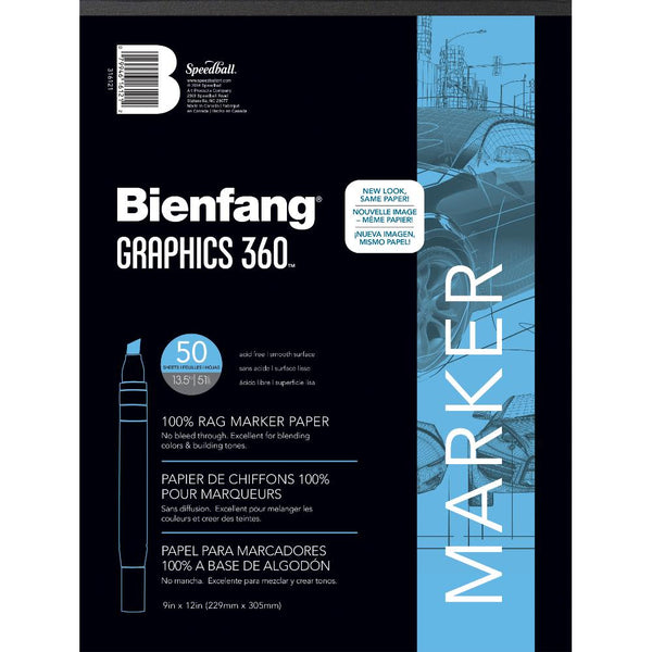 Bienfang Graphics Marker Pad #360, 9x12"