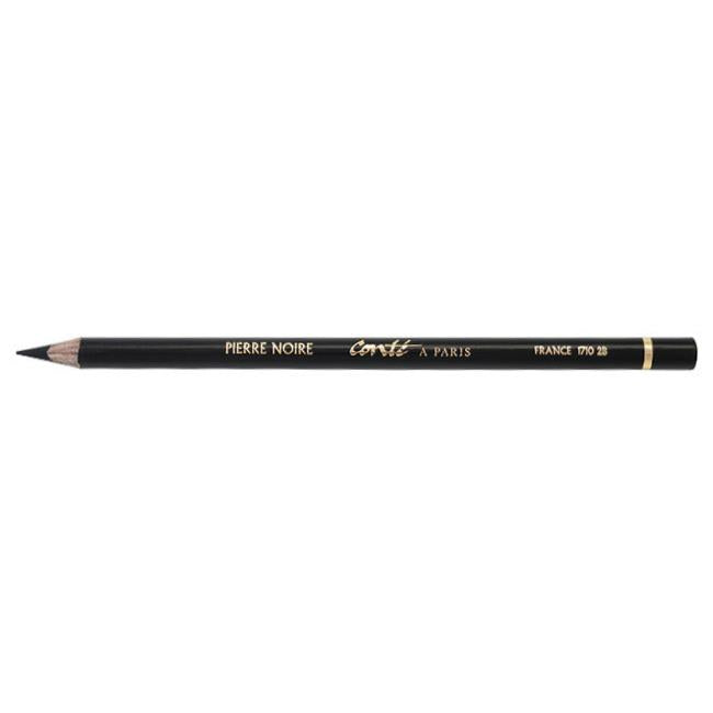 Conté à Paris Pierre Noire Sketching Pencil – 2B, Deep Matt Black Lead, 176.5mm Length