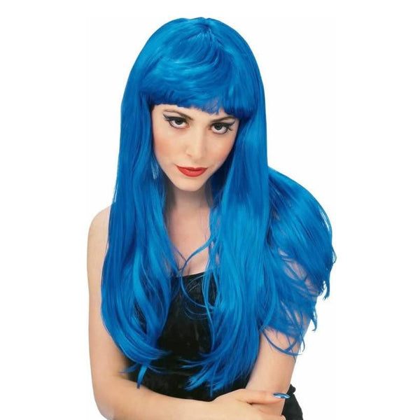 Rubies Glamour Wig - Long Blue