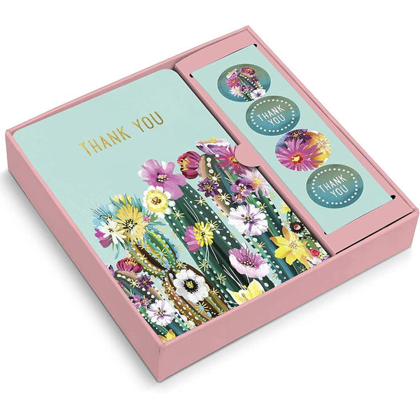 Studio Oh! Boxed Thank You Cards 12pk Desert Blooms