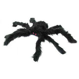 Ghostly Ghouls Giant Furry Black Spider Decoration