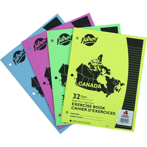 Hilroy Canada Stitched Book 4pk Ruled
