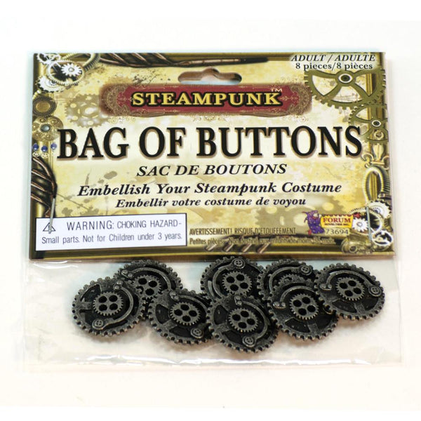 Forum Steampunk Gear Buttons 8pk