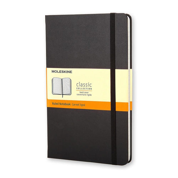 Moleskine Pocket Ruled Hardcover Notebook - Black
