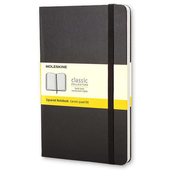 Moleskine Large Grid Hardcover Notebook - Black