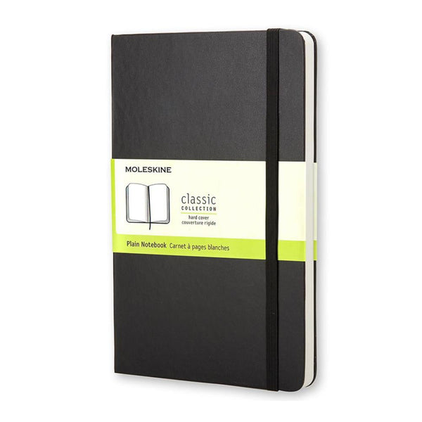 Moleskine Large Plain Hardcover Notebook - Black
