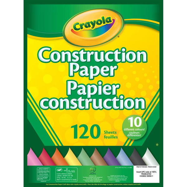 Crayola Construction Paper Pad, 120 Sheets